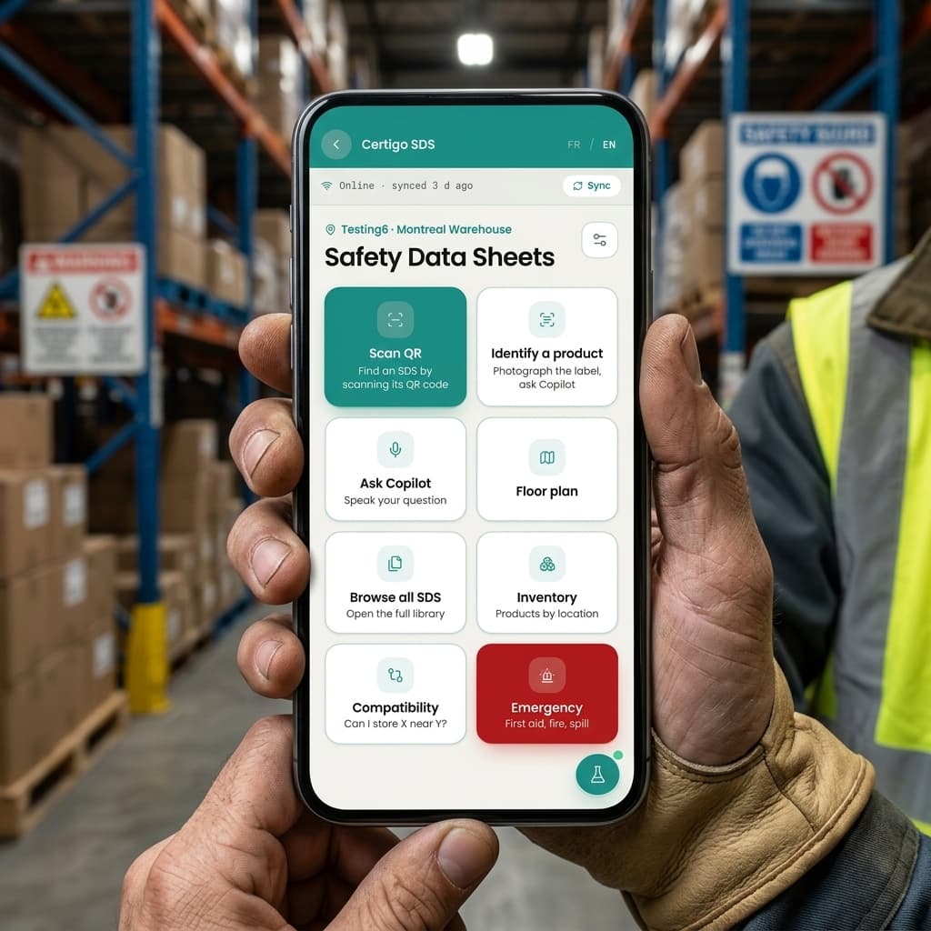 Gestion de FDS — Certigo compliance tool
